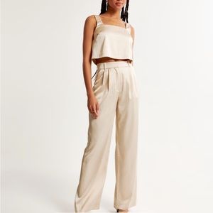 Abercrombie satin trouser